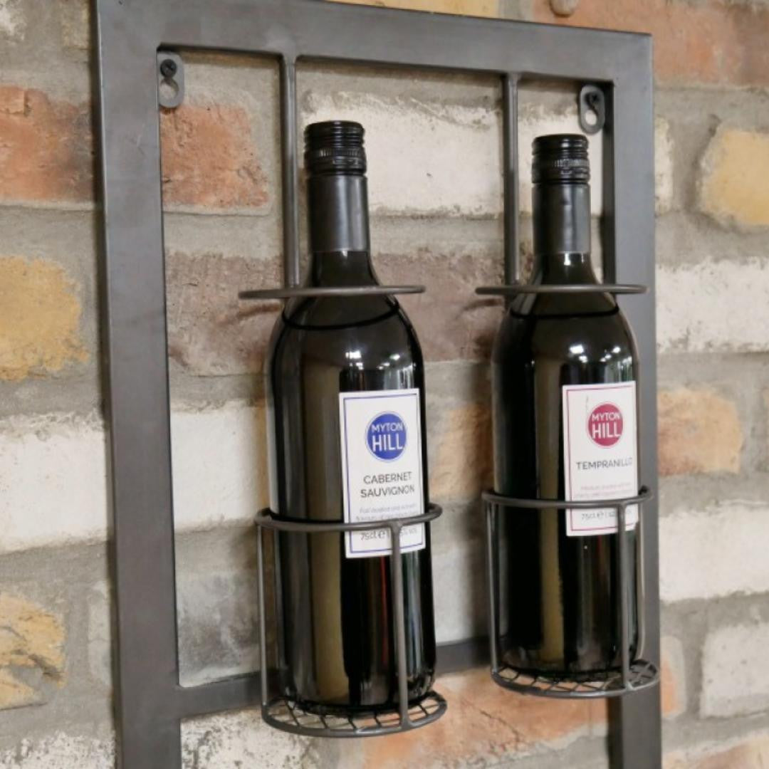 Wall-mounted Metal Wine Rack