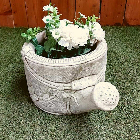 Water can design Small Stone cast Planter