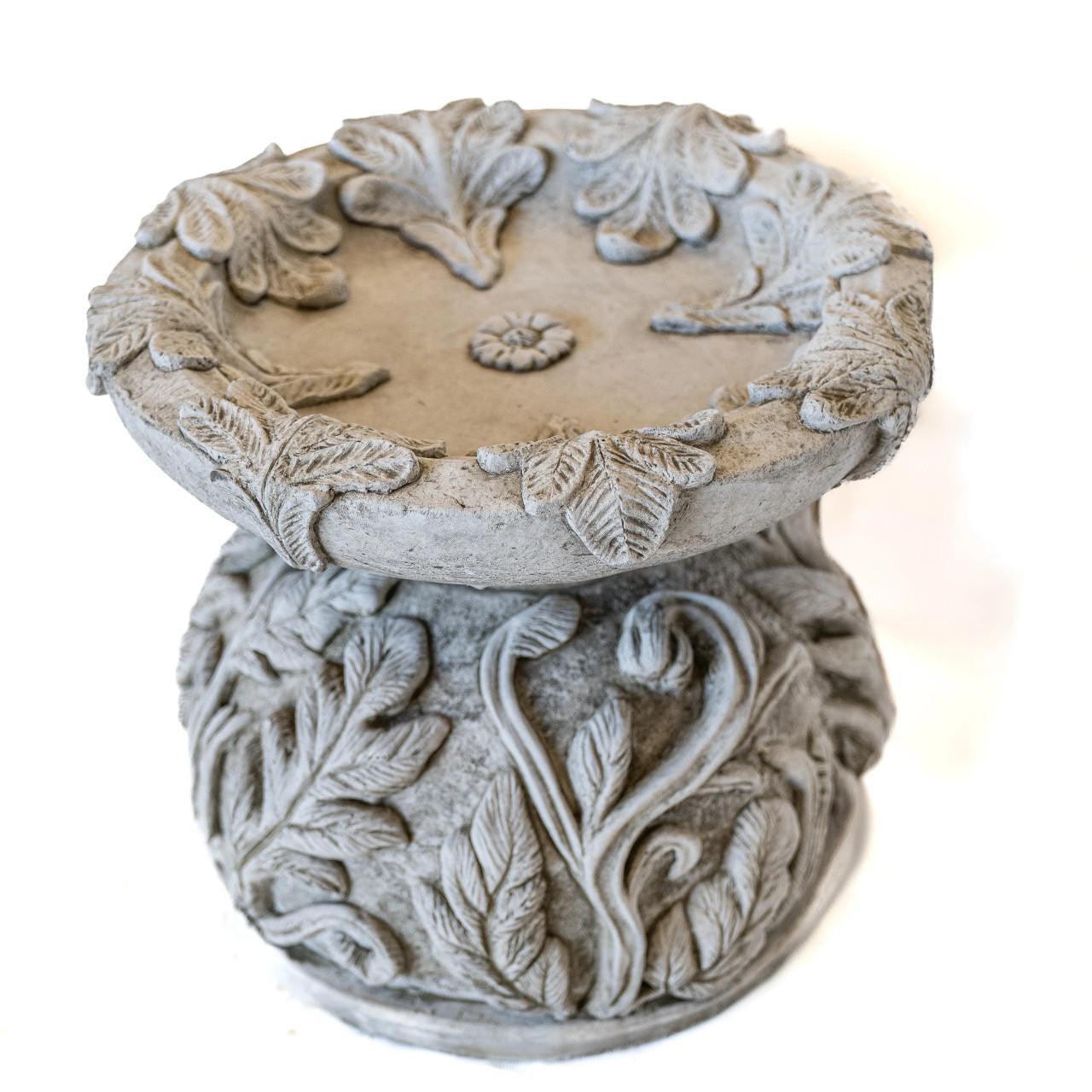 Woodland Design Stone cast Bird Bath Bird feeder